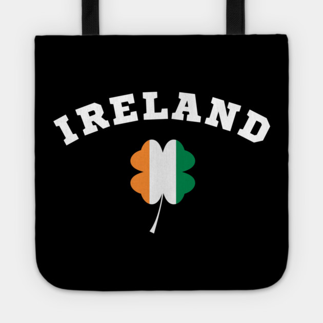 Ireland Shamrock in Irish Flag Tote by Creatifly Graphic Tees