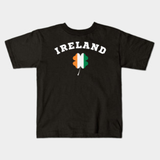 Ireland Shamrock in Irish Flag Kids T-Shirt