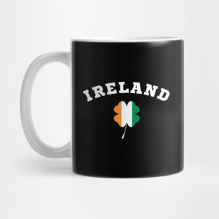 Ireland Shamrock in Irish Flag Mug