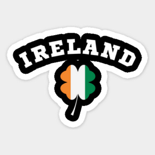 Ireland Shamrock in Irish Flag Magnet