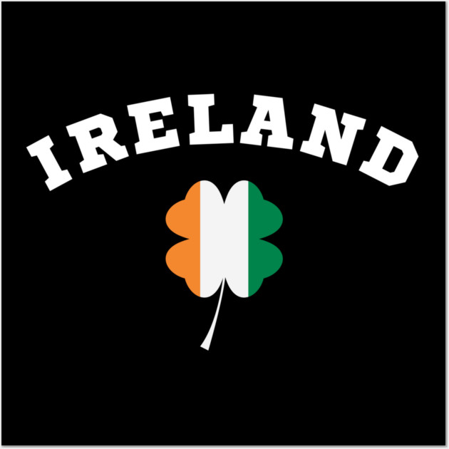 Ireland Shamrock in Irish Flag Wall Art by Creatifly Graphic Tees
