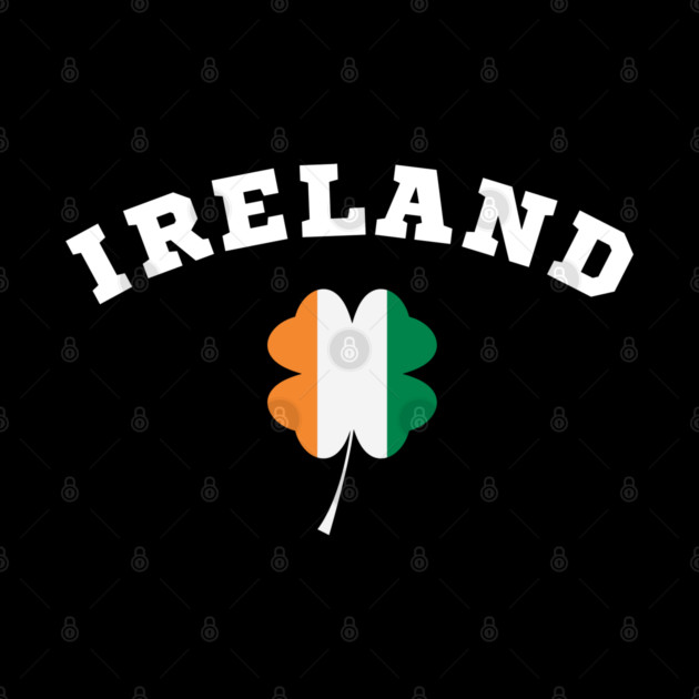 Ireland Shamrock in Irish Flag by Creatifly Graphic Tees