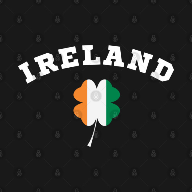 Ireland Shamrock in Irish Flag by Creatifly Graphic Tees