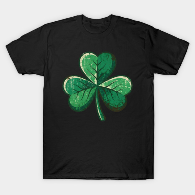 Vintage Shamrock Clover Leaf Lucky Charm T-Shirt by Creatifly Graphic Tees