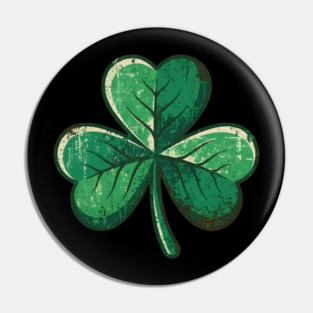 Vintage Shamrock Clover Leaf Lucky Charm Pin
