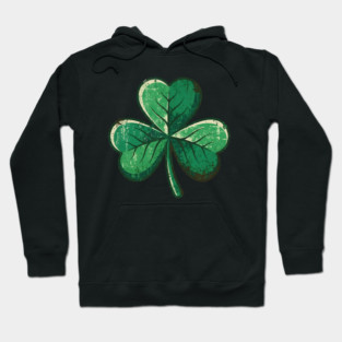 Vintage Shamrock Clover Leaf Lucky Charm Hoodie