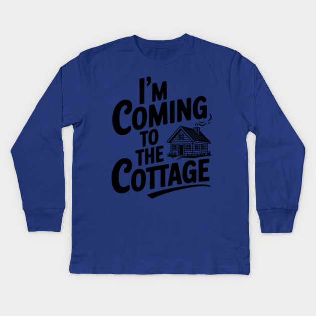 I'm Coming to the Cottage Kids Long Sleeve T-Shirt by Frank Ring