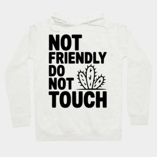 Not Friendly Do Not Touch Hoodie