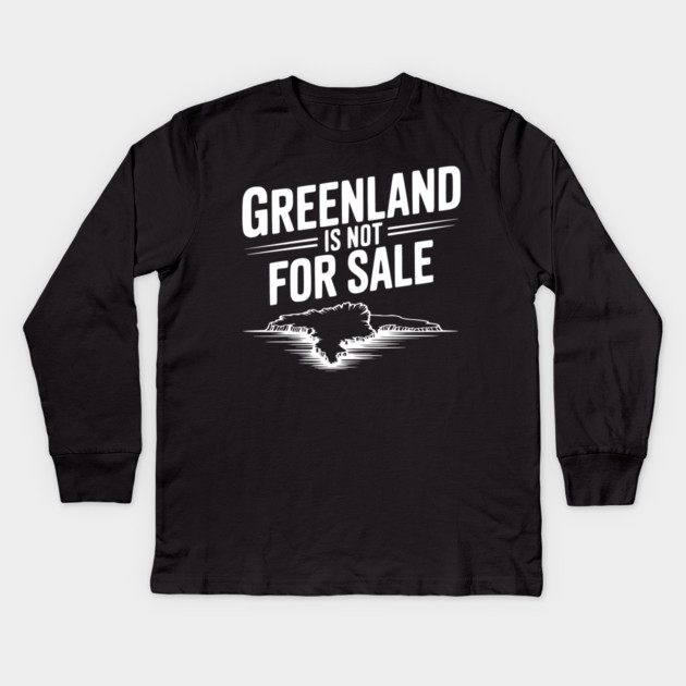 Greenland is Not for Sale Kids Long Sleeve T-Shirt by Frank Ring