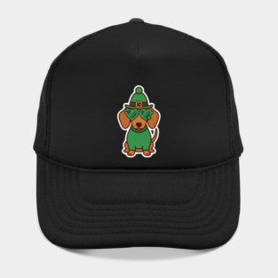 Funny Dachshund Dog Leprechaun For St Patrick's Day Hat