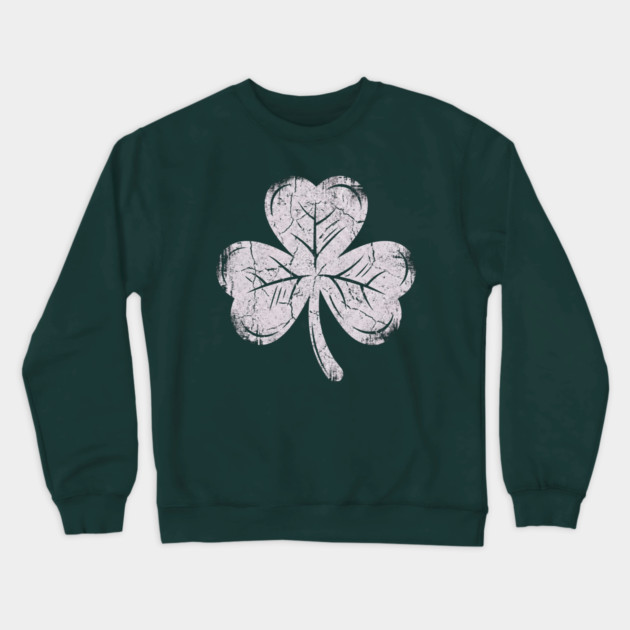 Vintage Shamrock Crewneck Sweatshirt by Creatifly Graphic Tees