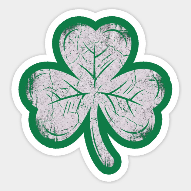 Vintage Shamrock Magnet by Creatifly Graphic Tees