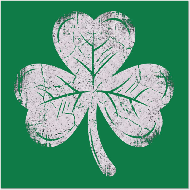 Vintage Shamrock Wall Art by Creatifly Graphic Tees