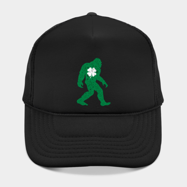 St Patricks Day Bigfoot Sasquatch Shamrock by Creatifly Graphic Tees