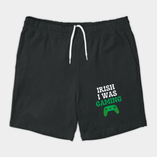 Irish I Was Gaming Funny St Patricks Day Gamer Shorts