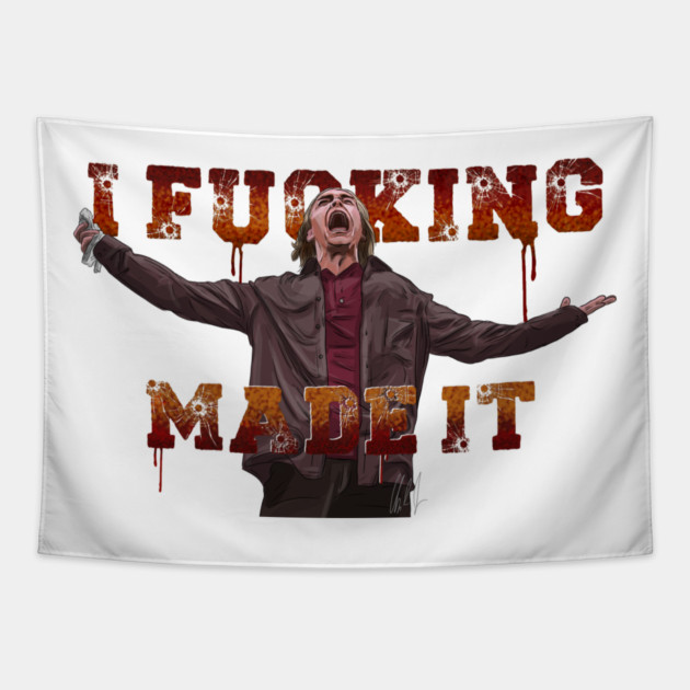 Cabin Fever: I F***ing Made It Tapestry by 51Deesigns