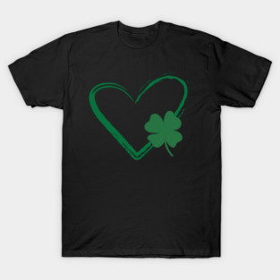 Lucky Shamrock Heart T-Shirt