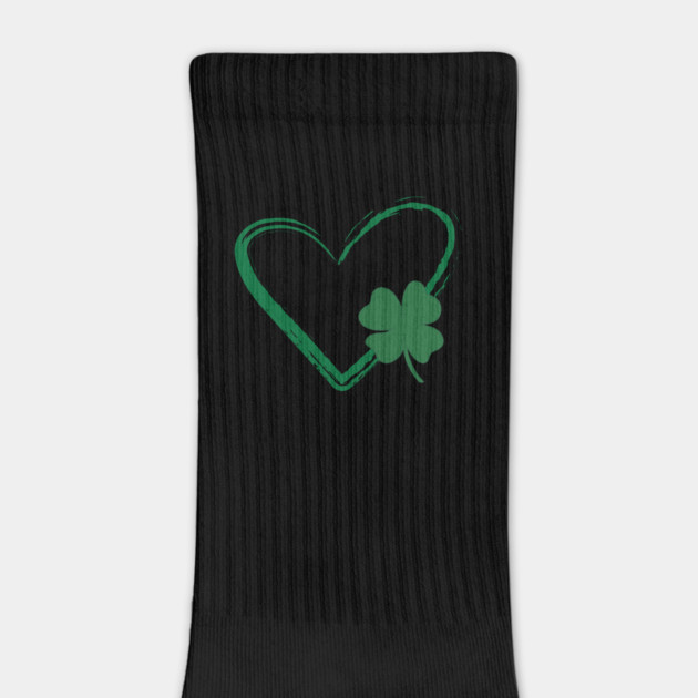Lucky Shamrock Heart by Creatifly Graphic Tees