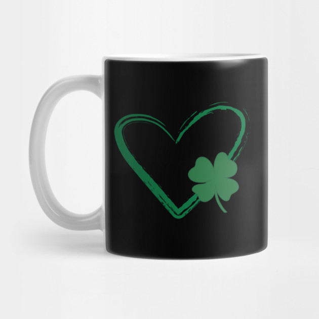 Lucky Shamrock Heart by Creatifly Graphic Tees
