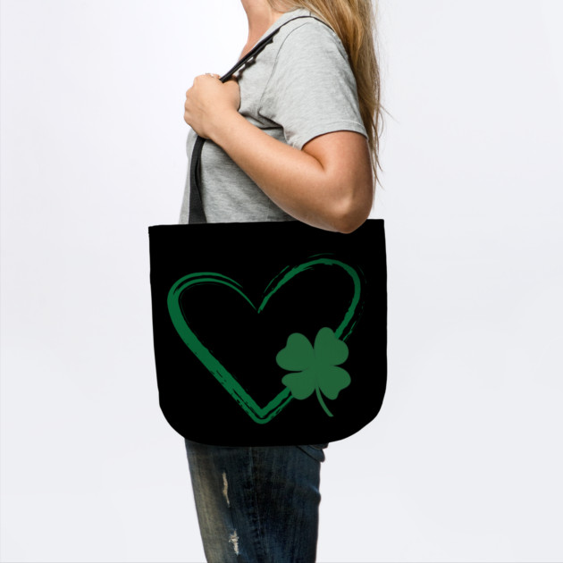 Lucky Shamrock Heart by Creatifly Graphic Tees