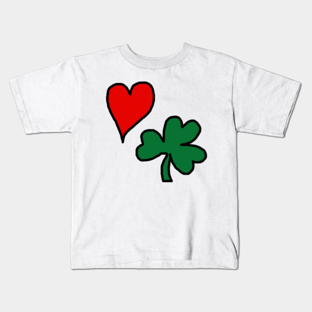 Valentine's Day St Patrick's Day Kids T-Shirt by Creatifly Graphic Tees