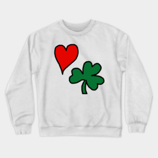 Valentine's Day St Patrick's Day Crewneck Sweatshirt