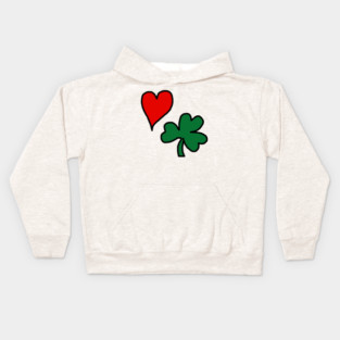 Valentine's Day St Patrick's Day Kids Hoodie