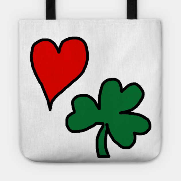 Valentine's Day St Patrick's Day Tote by Creatifly Graphic Tees