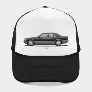 190E W201 Sportline Black – 90s German Sedan Illustration Hat