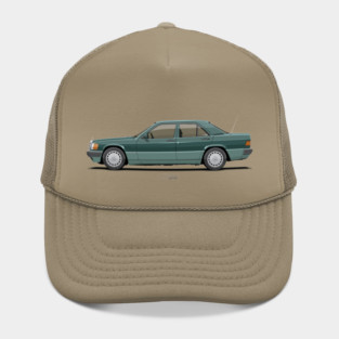 190E W201 Sportline Malachite Green – 90s German Sedan Illustration Hat