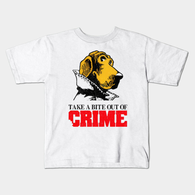 McGruff the Crime Dog - Take A Bite Out Of Crime Kids T-Shirt by nicklower