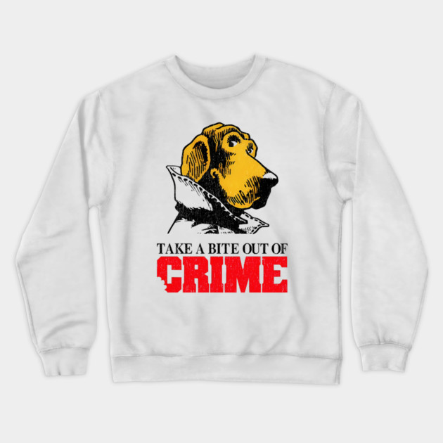 McGruff the Crime Dog - Take A Bite Out Of Crime Crewneck Sweatshirt by nicklower