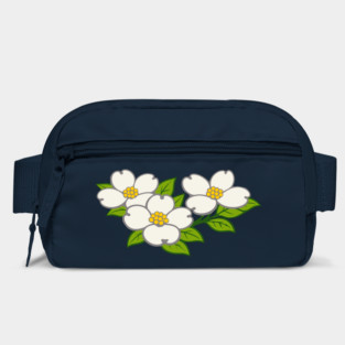 White Dogwood Flowers – Southern Spring Botanical Art Bag