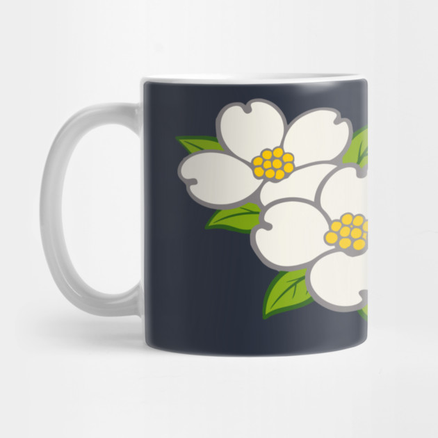 White Dogwood Flowers – Southern Spring Botanical Art by DonWillisJrArt