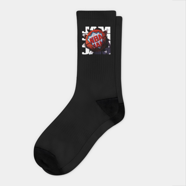 NBA JAM - 1993 - Video Game Socks by nicklower