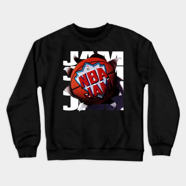 NBA JAM - 1993 - Video Game Crewneck Sweatshirt by nicklower