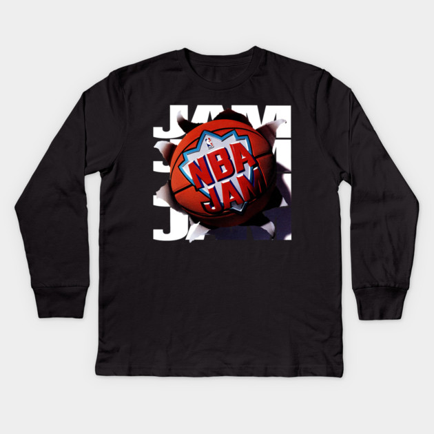 NBA JAM - 1993 - Video Game Kids Long Sleeve T-Shirt by nicklower
