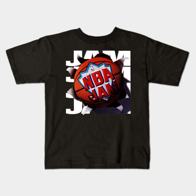 NBA JAM - 1993 - Video Game Kids T-Shirt by nicklower
