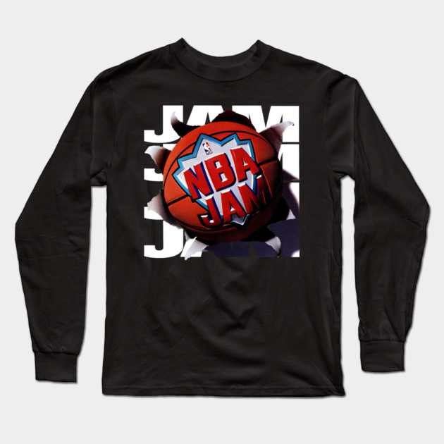 NBA JAM - 1993 - Video Game Long Sleeve T-Shirt by nicklower