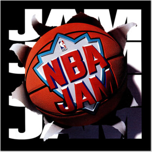 NBA JAM - 1993 - Video Game Posters and Art