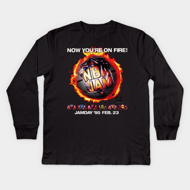 NBA JAM Tournament Edition - 1994 - Video Game Kids Long Sleeve T-Shirt by nicklower