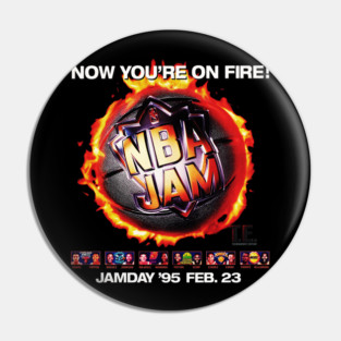 NBA JAM Tournament Edition - 1994 - Video Game Pin