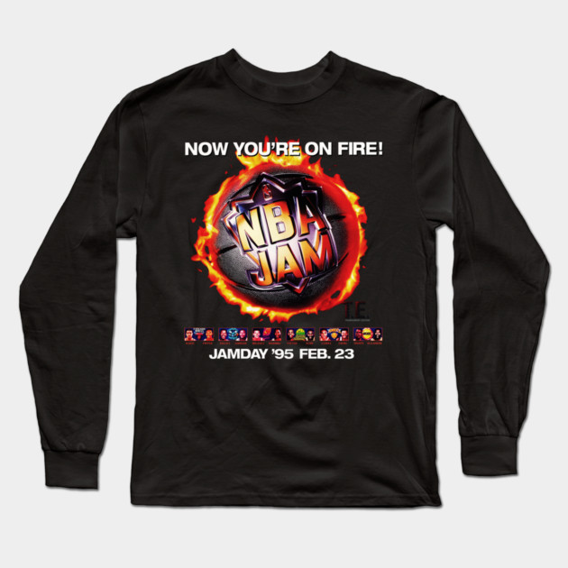 NBA JAM Tournament Edition - 1994 - Video Game Long Sleeve T-Shirt by nicklower