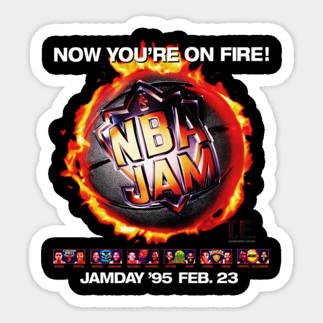 NBA JAM Tournament Edition - 1994 - Video Game Magnet by nicklower