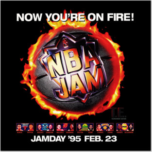 NBA JAM Tournament Edition - 1994 - Video Game Posters and Art
