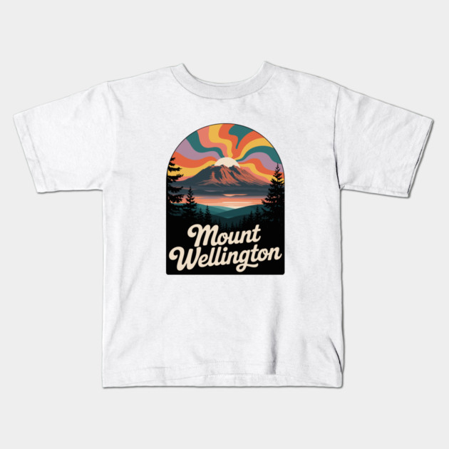 Mount Wellington – Dramatic Sky Landscape Art Kids T-Shirt by JessArty
