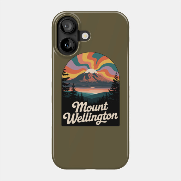 Mount Wellington – Dramatic Sky Landscape Art Phone Case by JessArty