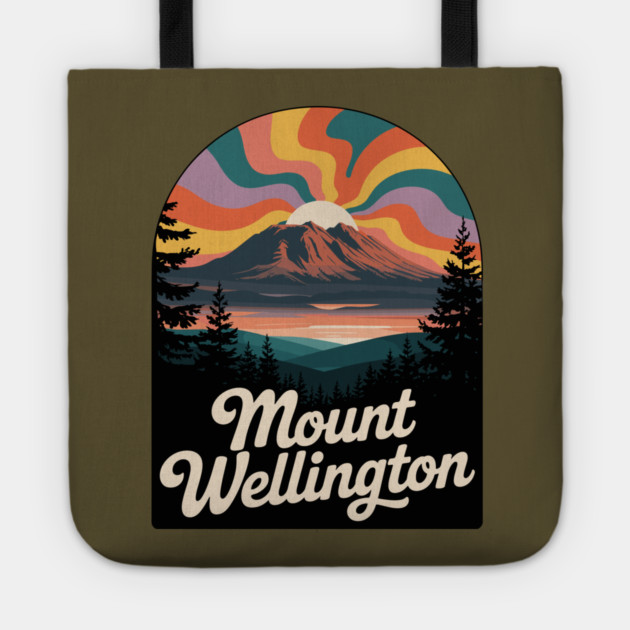 Mount Wellington – Dramatic Sky Landscape Art Tote by JessArty