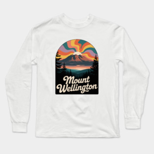 Mount Wellington – Dramatic Sky Landscape Art Long Sleeve T-Shirt