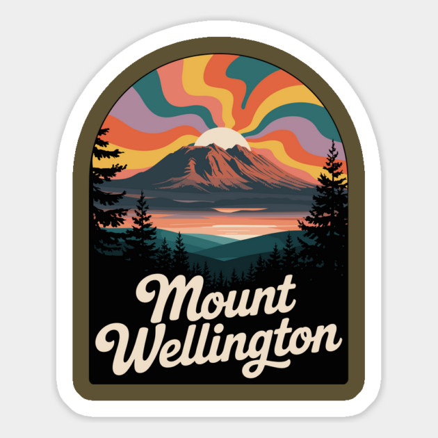 Mount Wellington – Dramatic Sky Landscape Art Magnet by JessArty